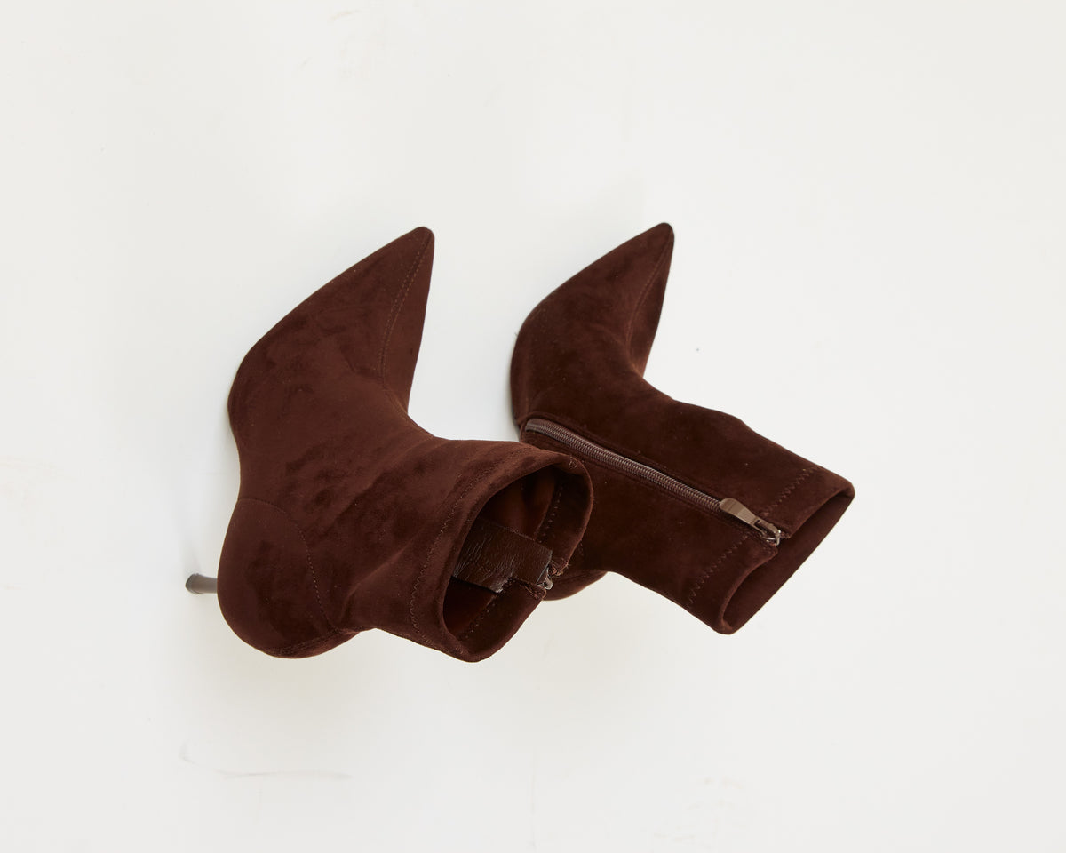 Bottines à Talon Chocolat – Naïa