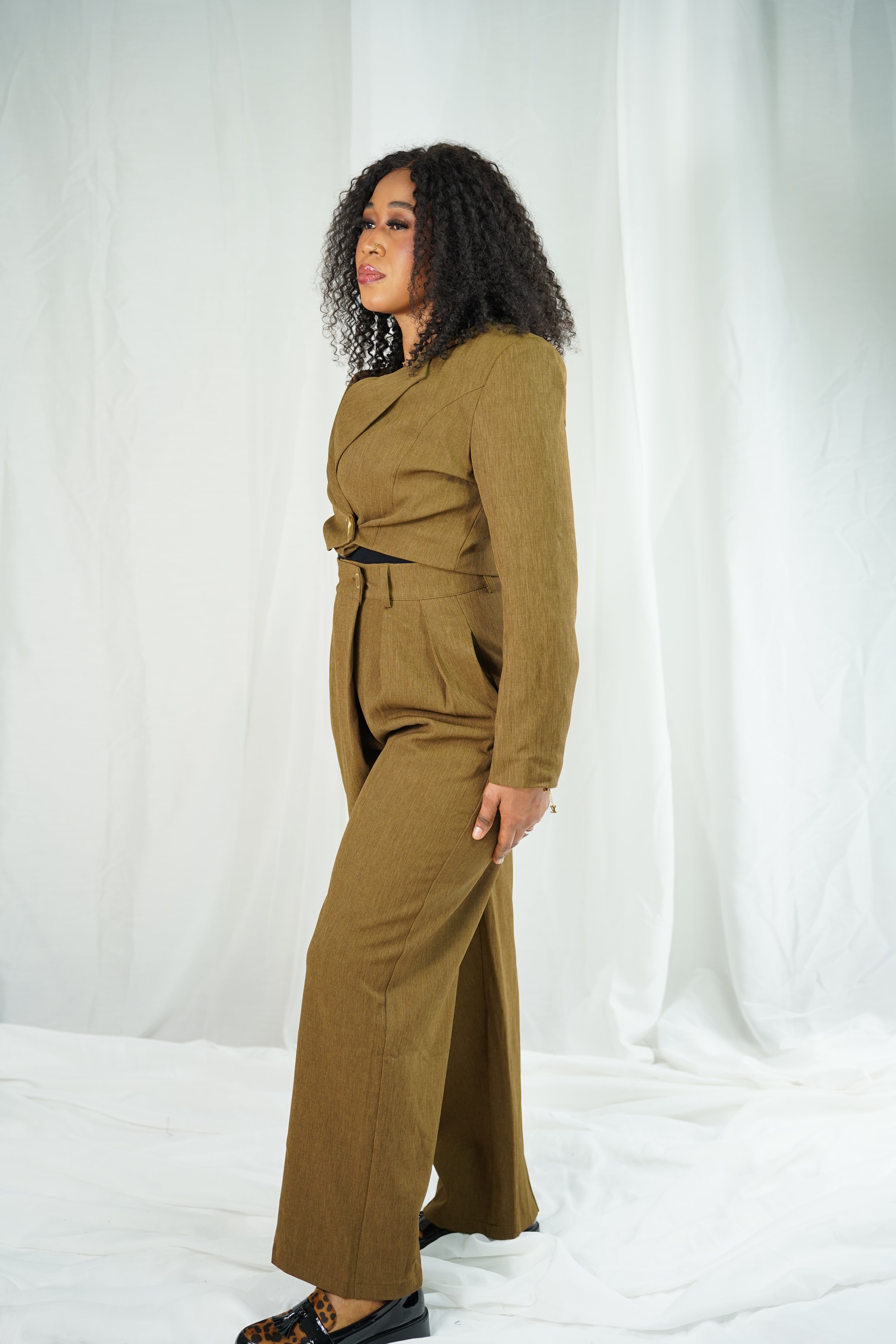 Pantalon Large Caramel – Ozelies