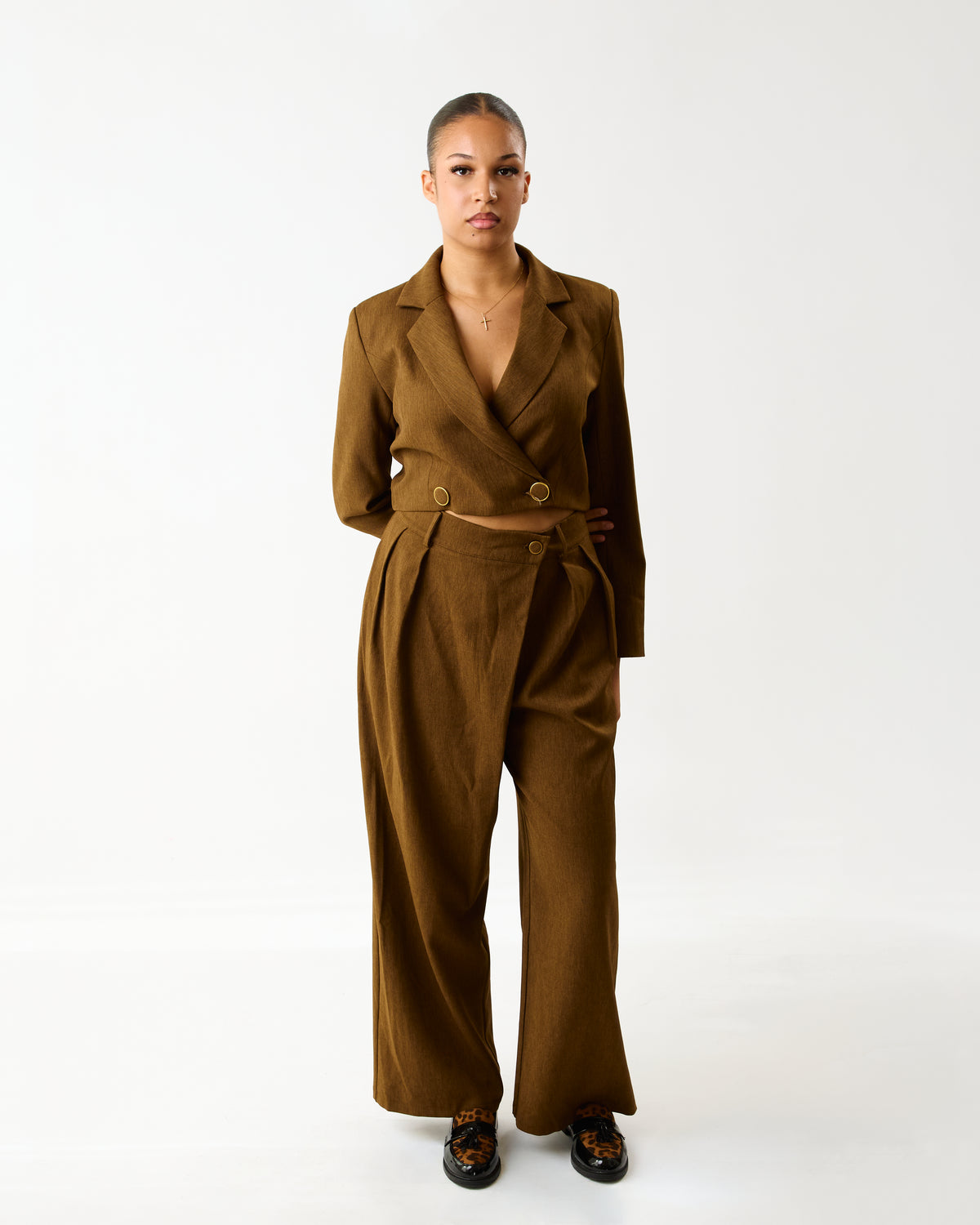 Pantalon Large Caramel – Ozelies