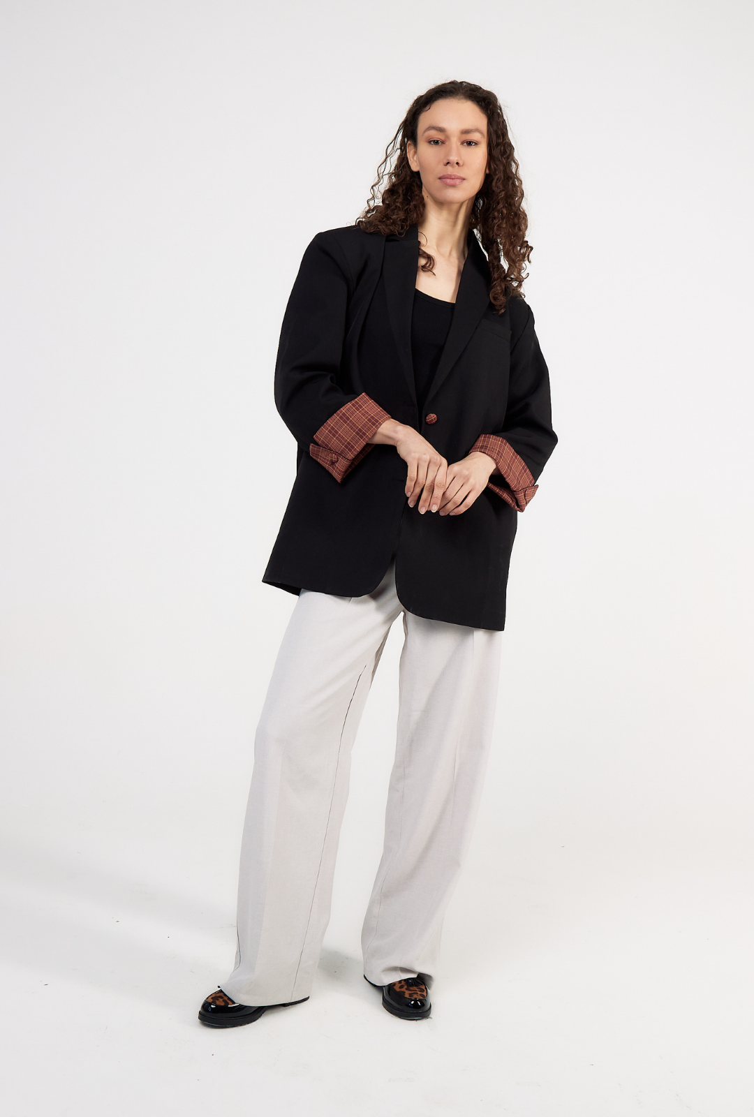 Blazer Long City Chic – Noir