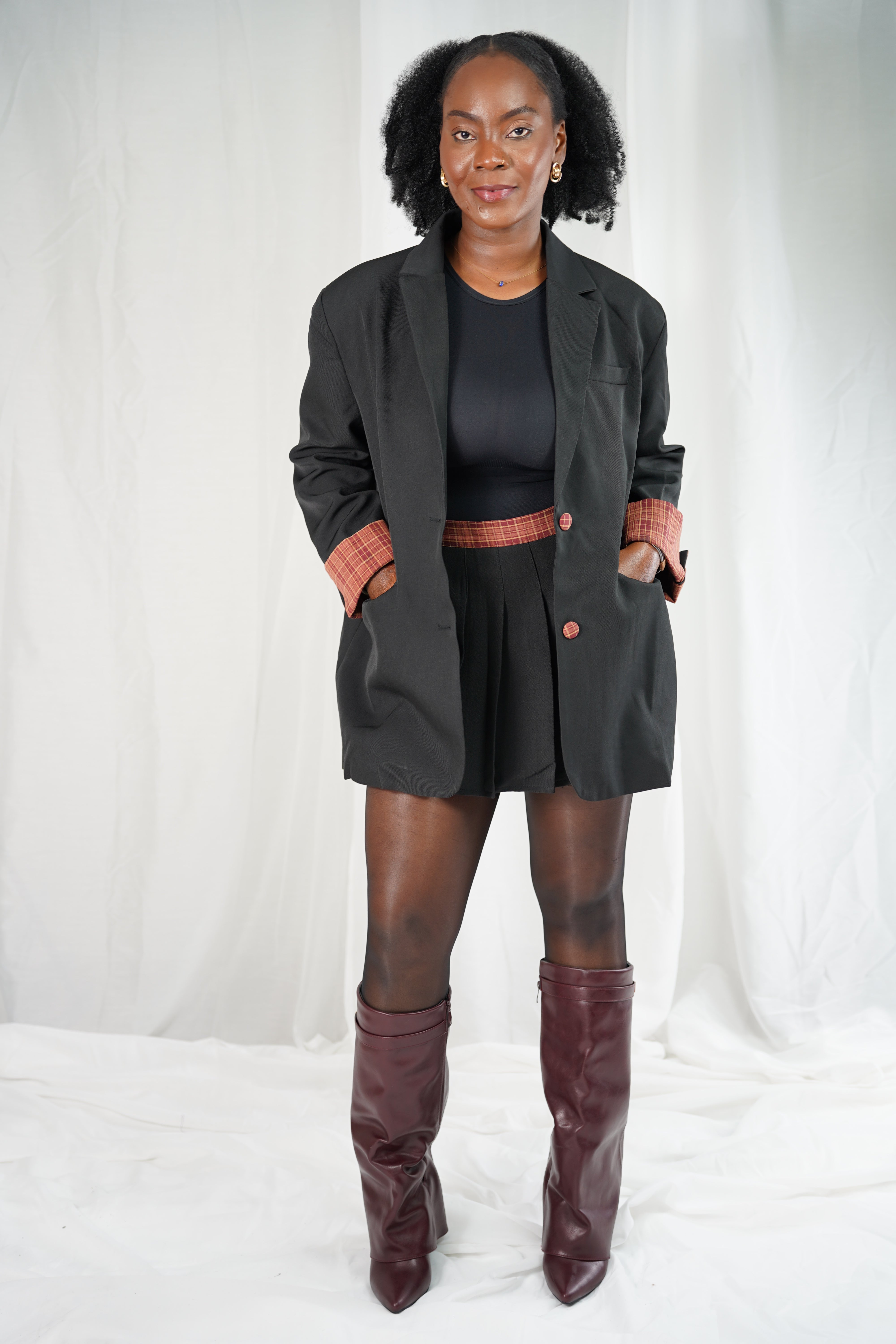 Blazer Long City Chic – Noir