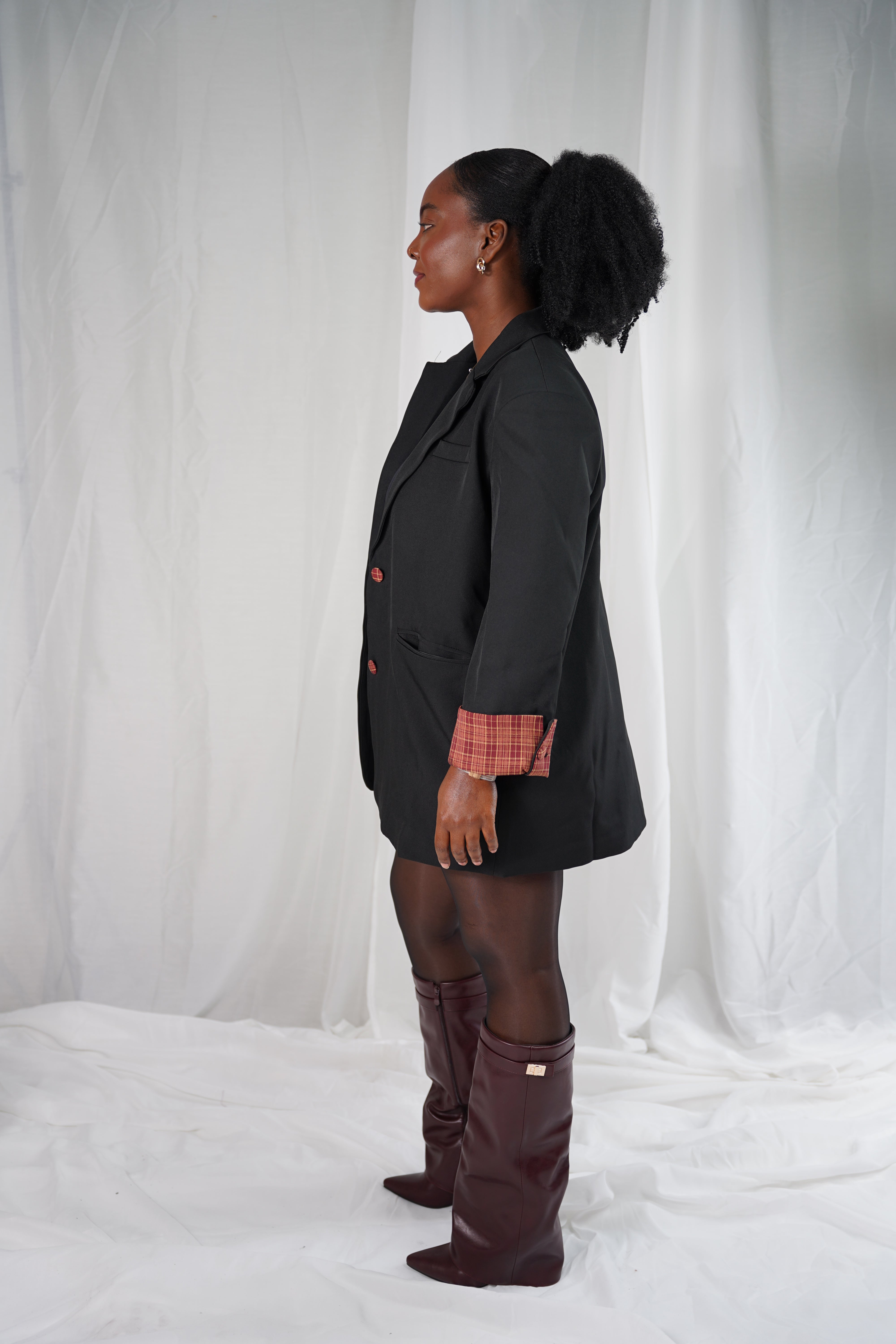 Blazer Long City Chic – Noir