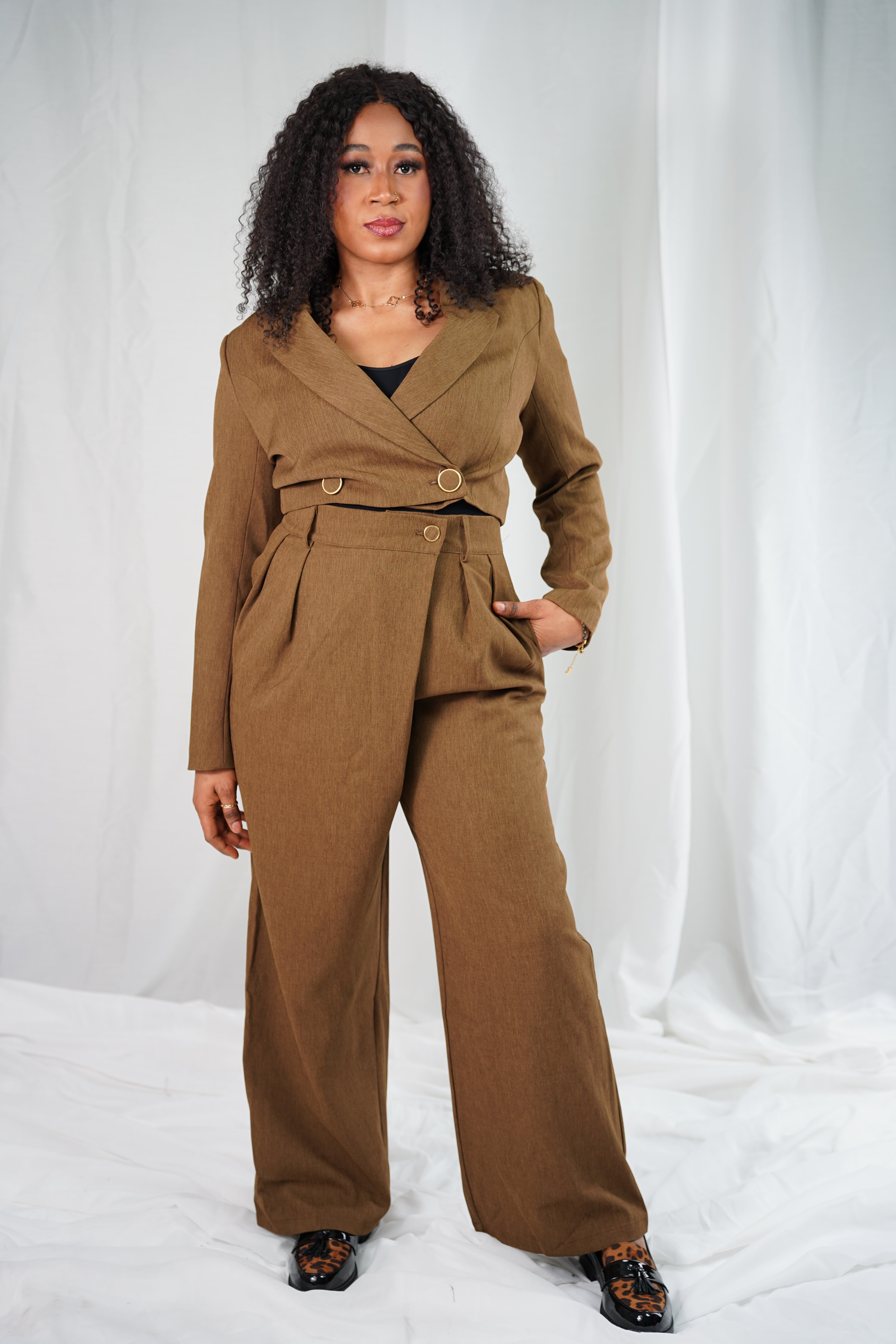 Pantalon Large Caramel – Ozelies
