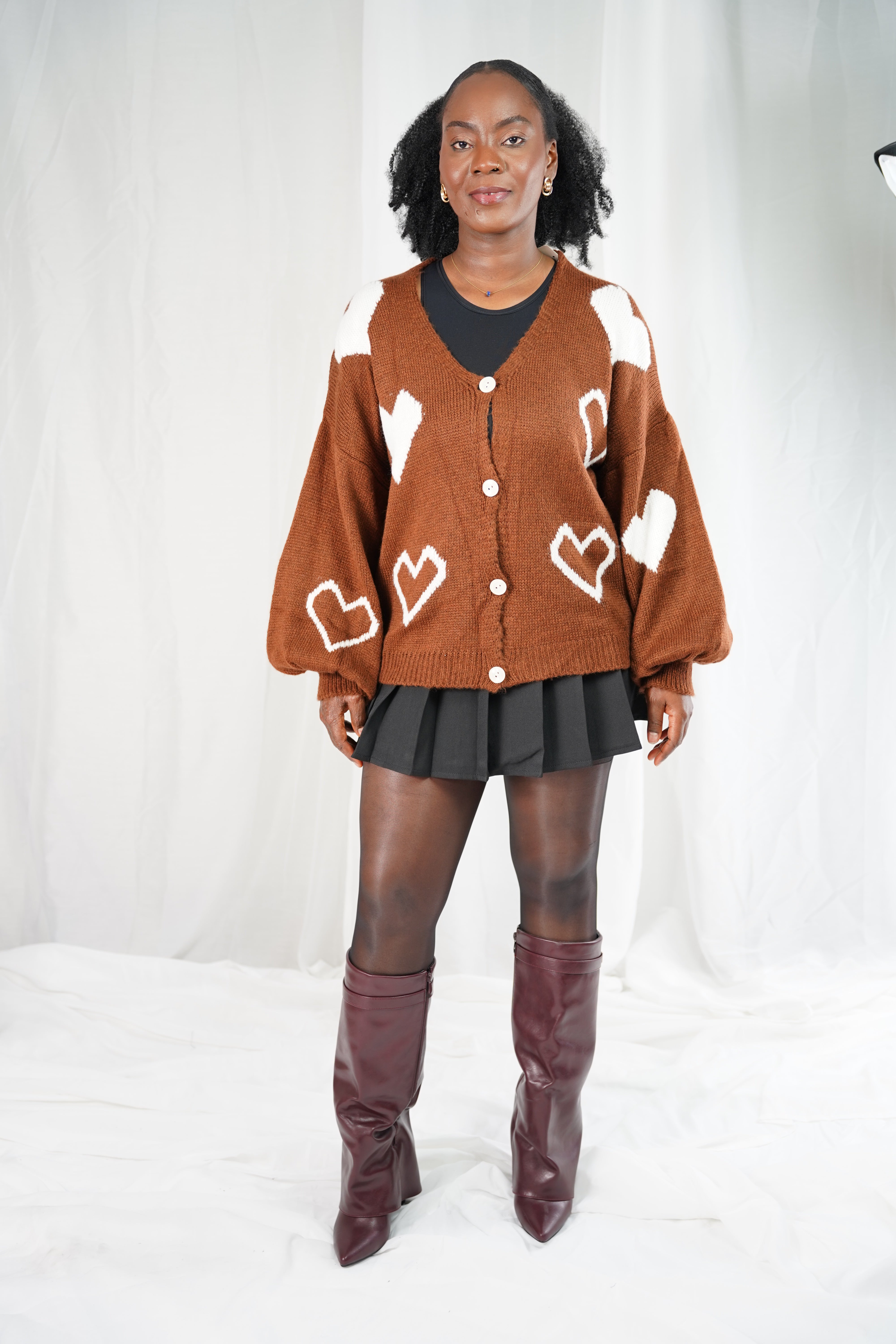 Gilet Cœur Chocolat – Édition Automne-Hiver