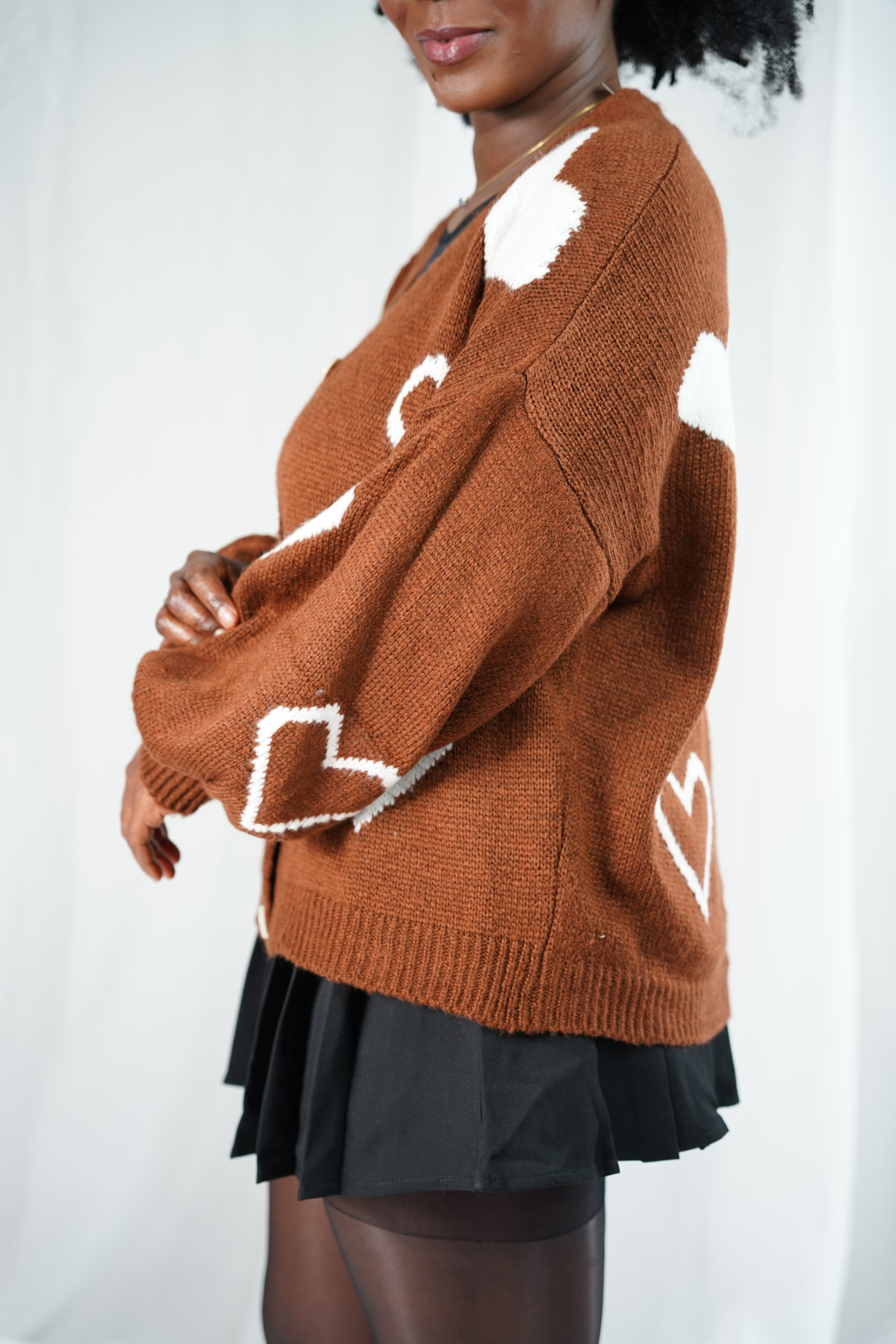 Gilet Cœur Chocolat – Édition Automne-Hiver