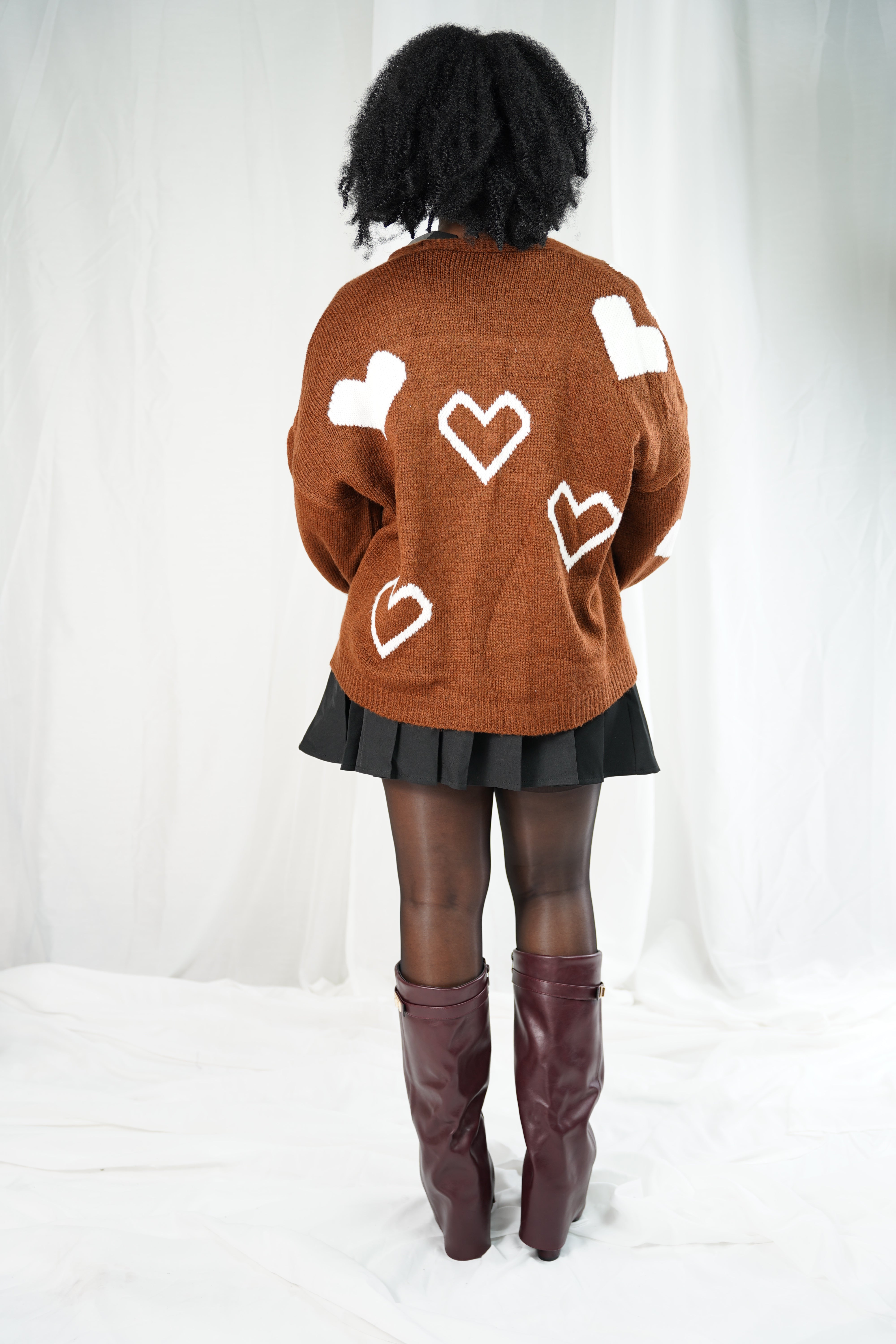 Gilet Cœur Chocolat – Édition Automne-Hiver