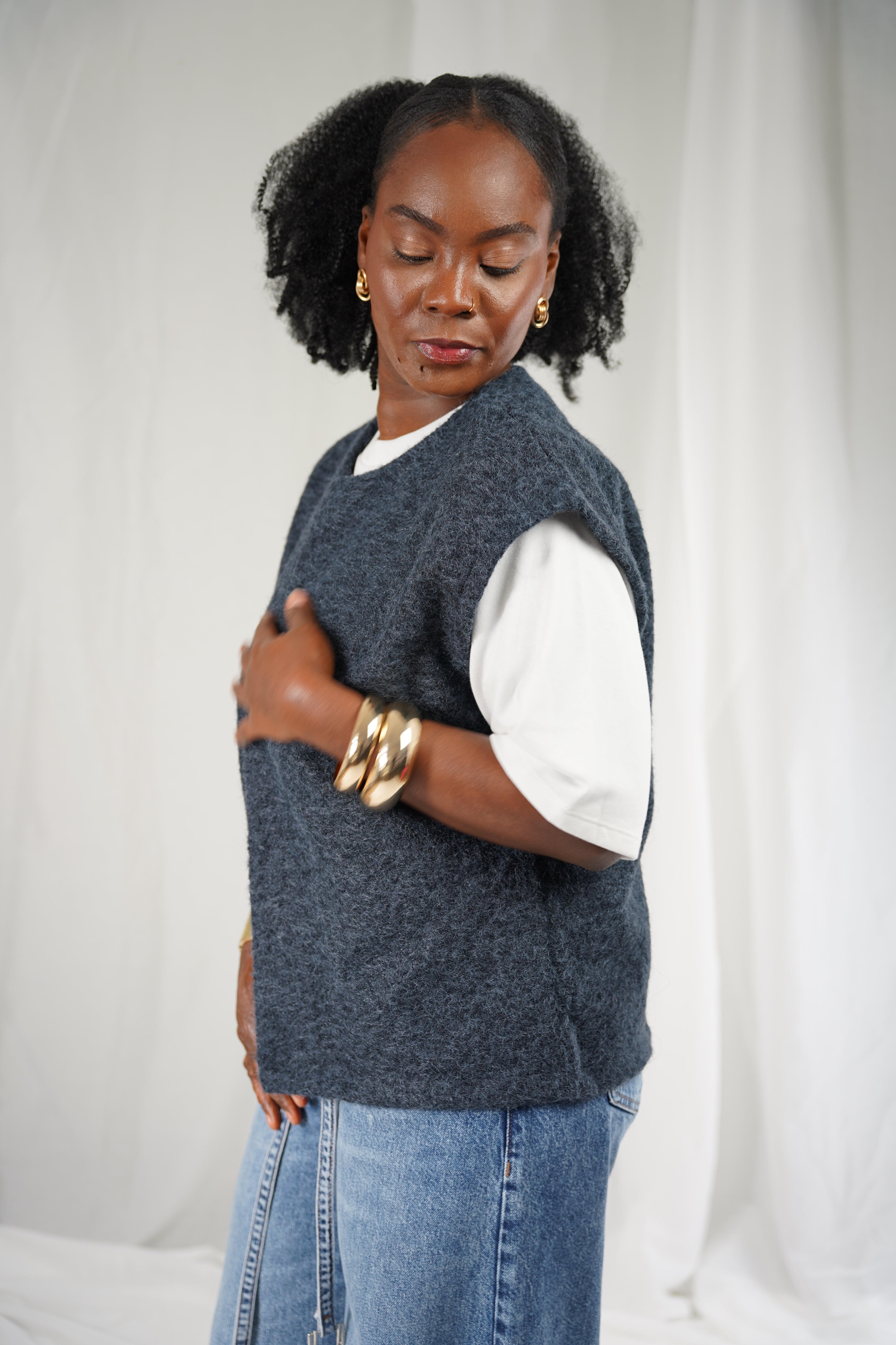 Gilet Douceur Marine / Noir