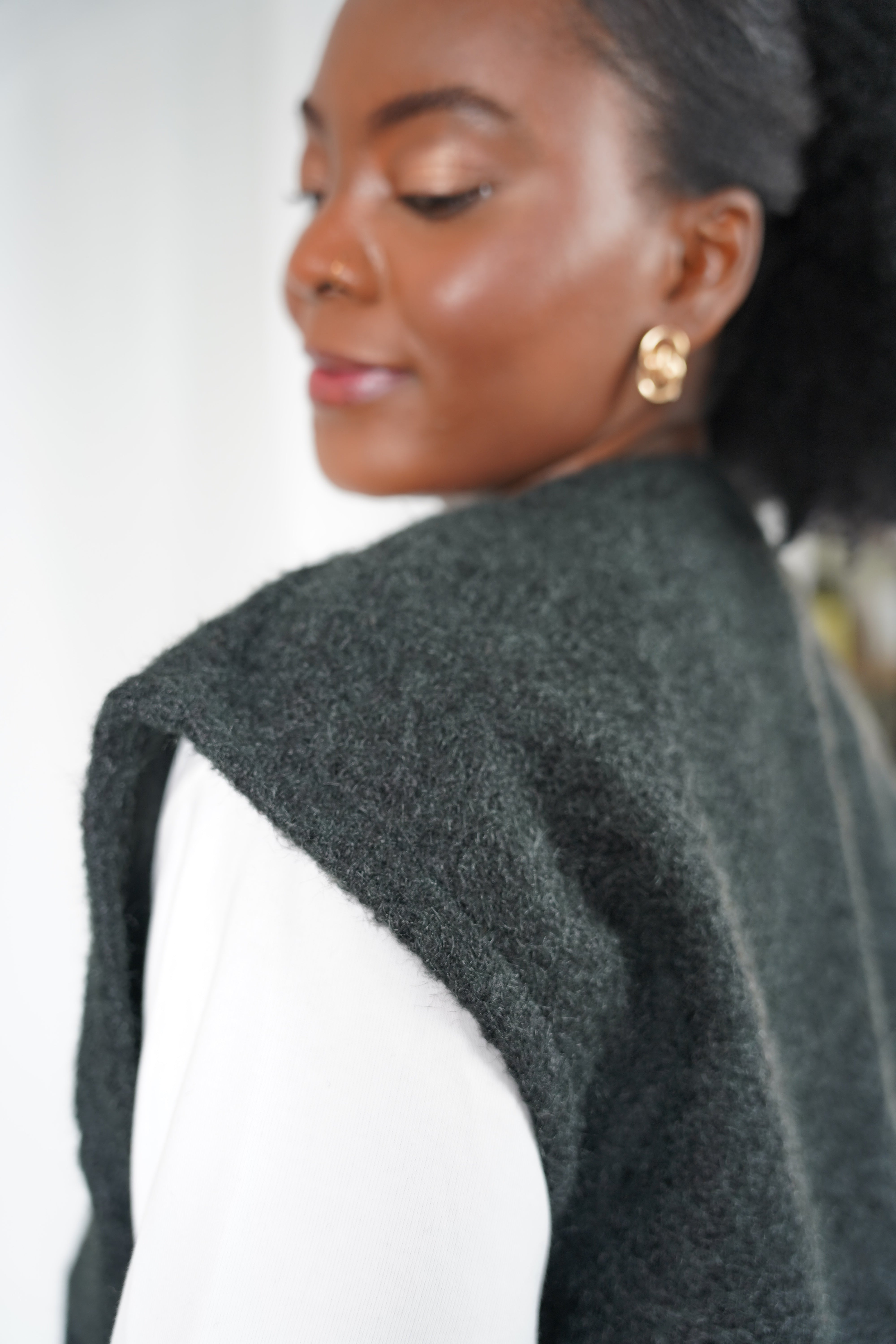 Gilet Douceur Marine / Noir