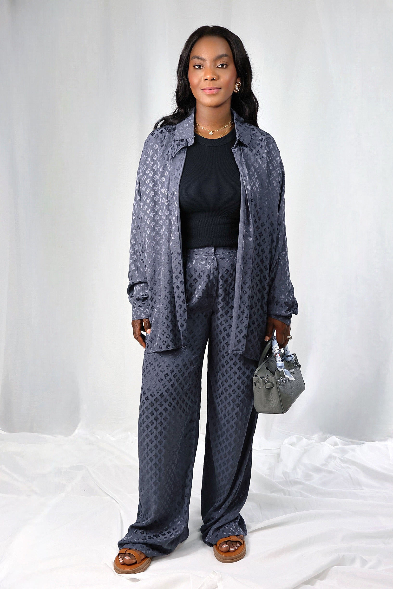 Ensemble "Double Bleu" – Costume chic