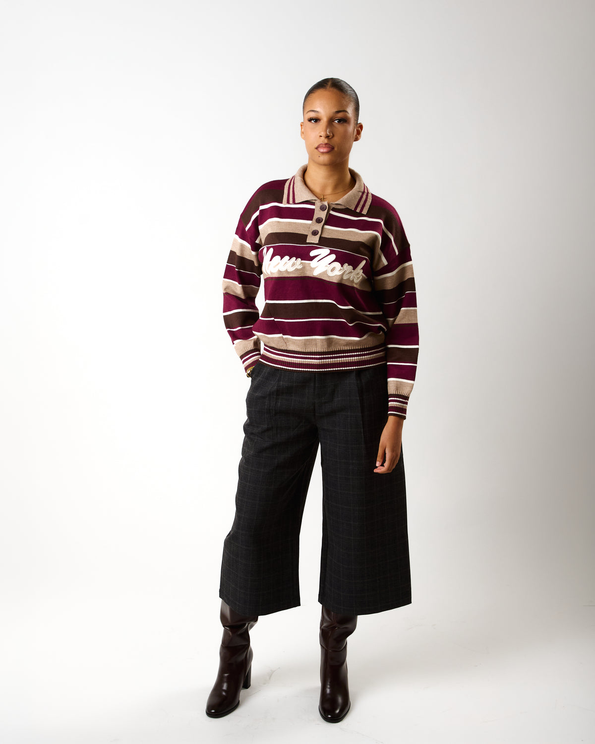 Polo Rayé Sweet Life – Cherry
