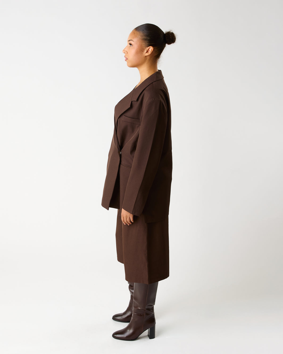 Blazer Oversize Chocolat – Sienna