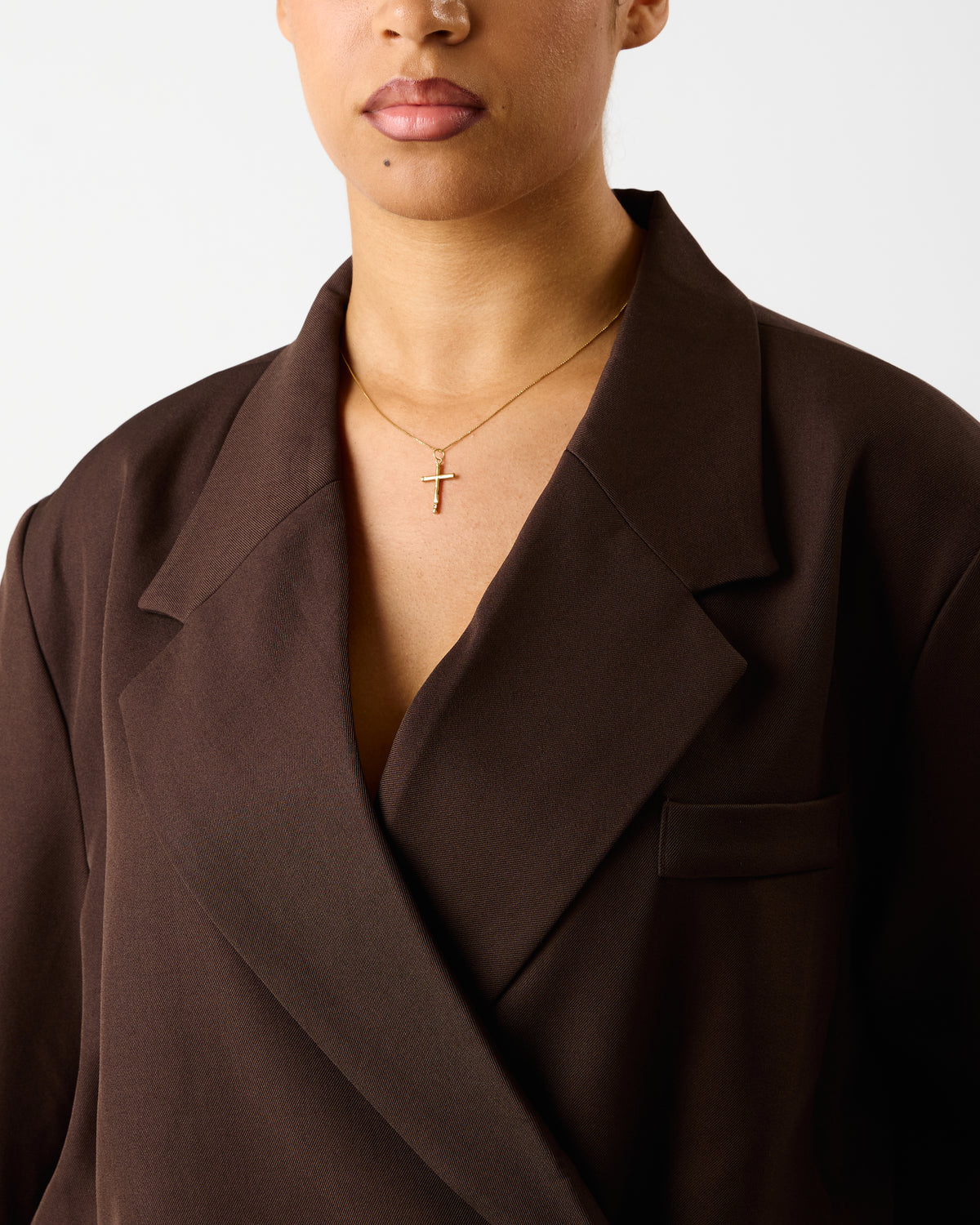 Blazer Oversize Chocolat – Sienna