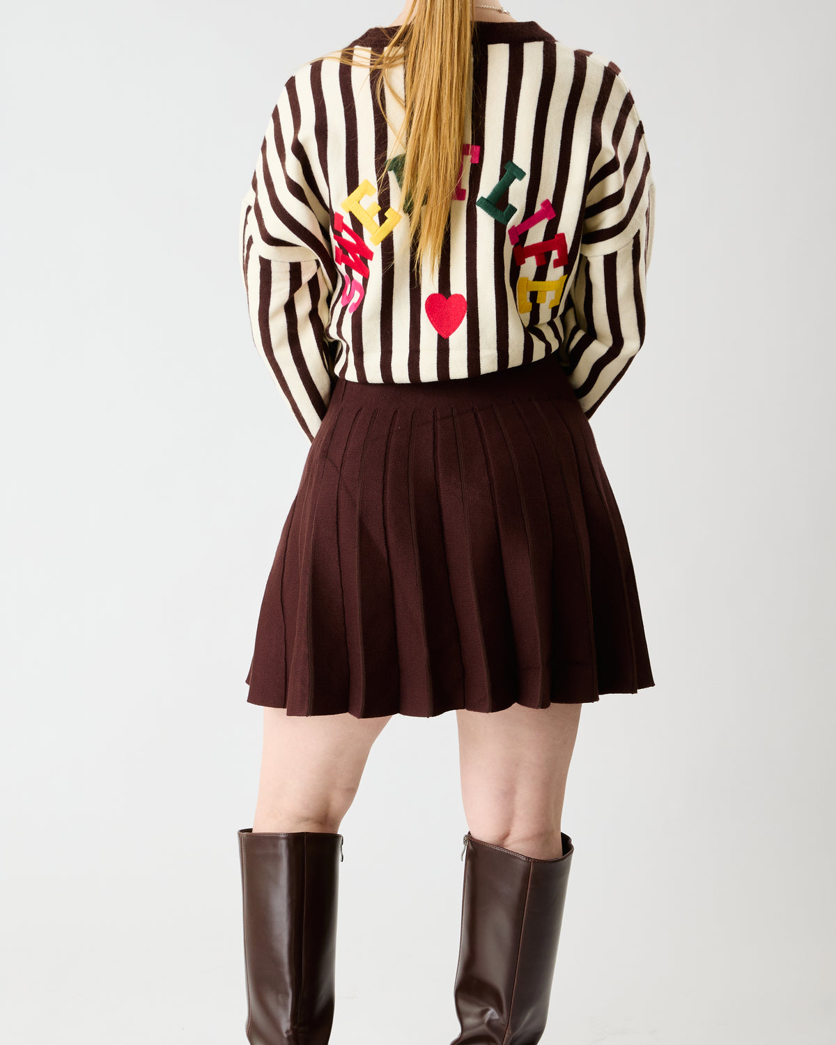 Jupe Plissée Chocolat – Mila
